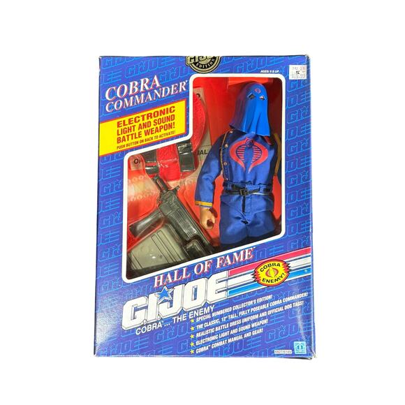 Vintage G.I. Joe Hall of Fame Cobra Commander 12" Action Figure NIB Hasbro 1991 - Picture 1 of 10